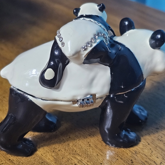 Panda Mom and Cub Trinket | Jewelry Box - Picture 2 of 6